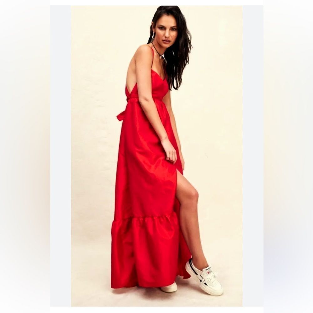 FREE PEOPLE 'Isabel' Maxi Dress in Fiery Red in size Medium